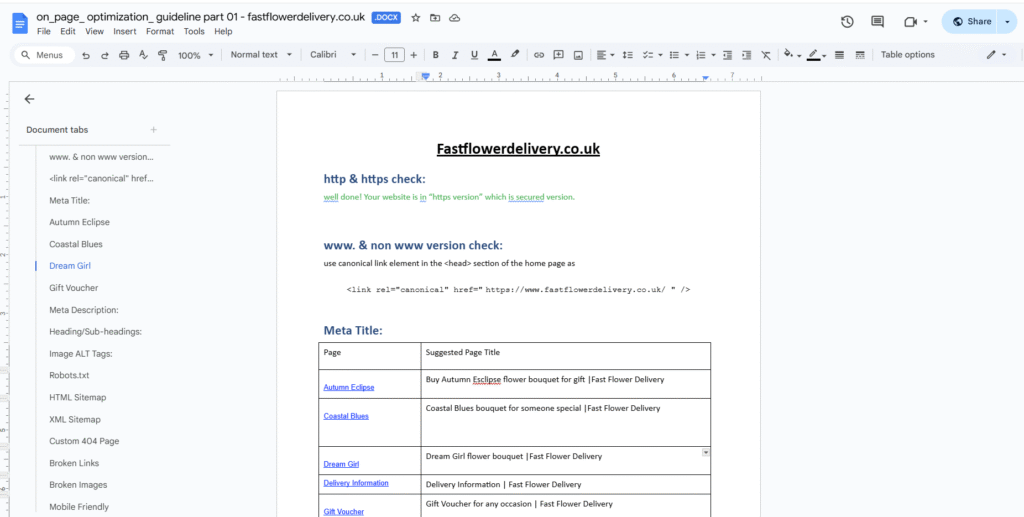 Seo Set-up